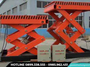 Bàn nâng thủy lực kép