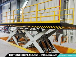 Bàn nâng thủy lực kép