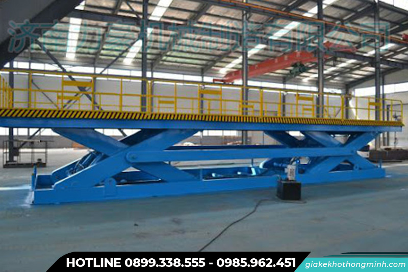 Bàn nâng thủy lực kép
