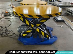 Bàn nâng thủy lực tròn