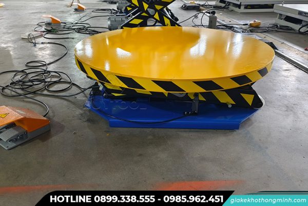 Bàn nâng thủy lực tròn