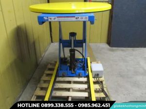 Bàn nâng thủy lực tròn có đường ray