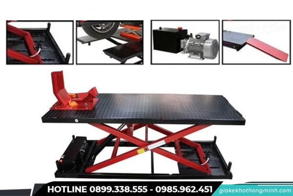 Bàn nâng xe máy thủy lực